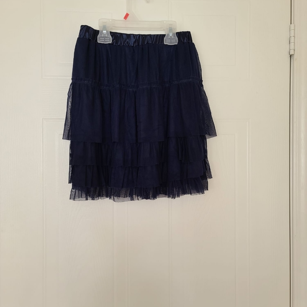 Lace Skirt. Colour Blue. Size Small.